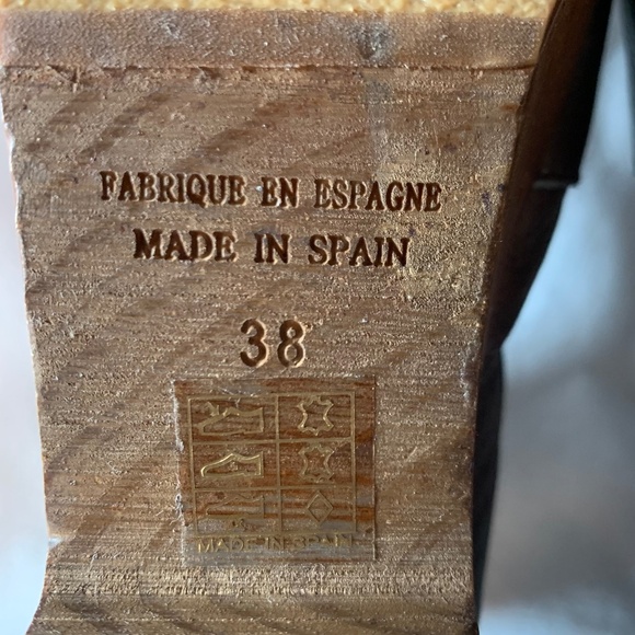 Free People gray & black 'Amber Orchard wooden heel Clogs' - Picture 7 of 10